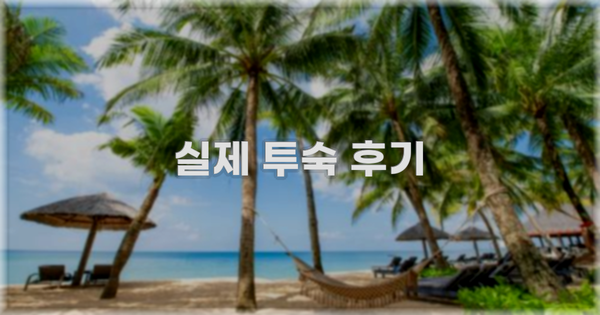 💬 실제 투숙 후기