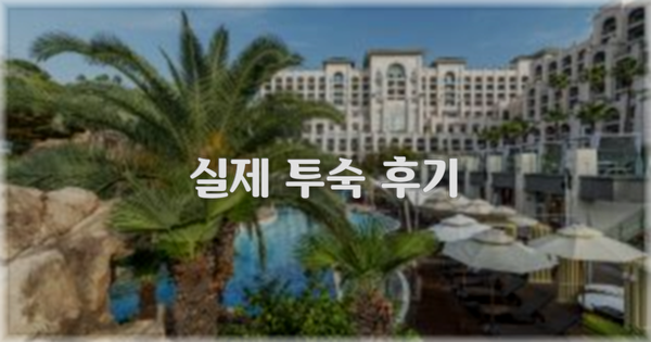 💬 실제 투숙 후기