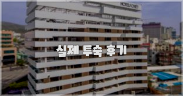 💬 실제 투숙 후기