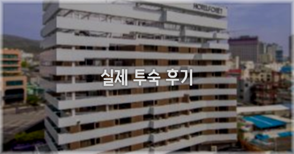 💬 실제 투숙 후기