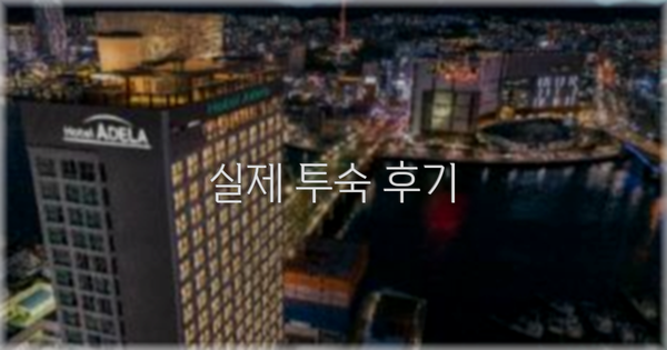 💬 실제 투숙 후기