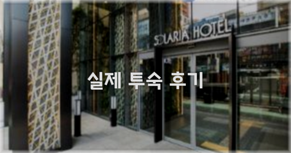 💬 실제 투숙 후기